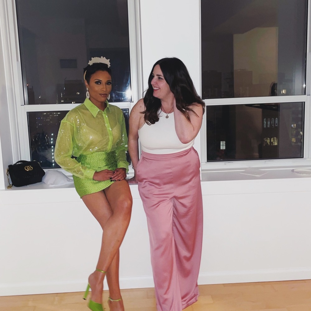 Pink Wide Leg Pants - Picture 9 of 9